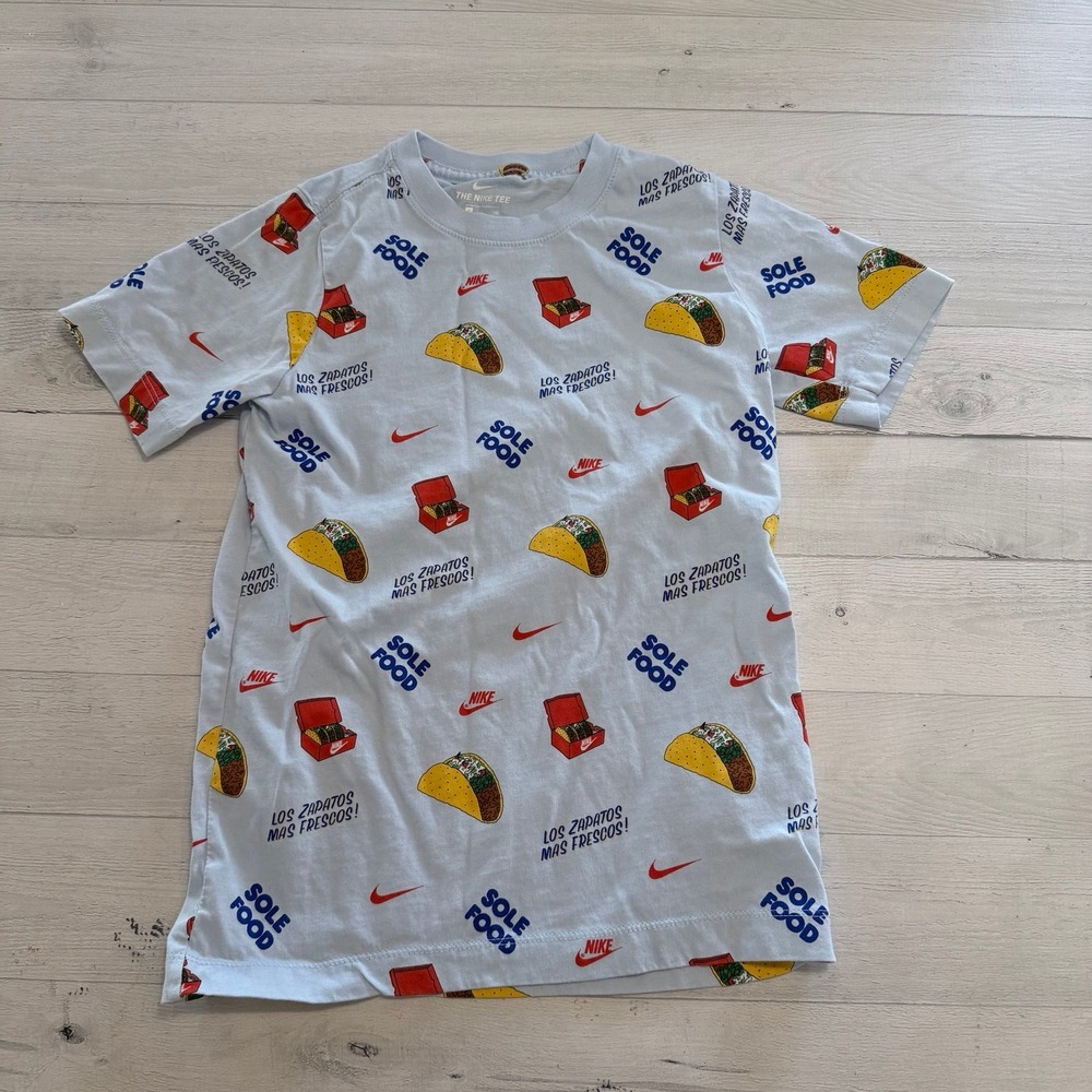 Nike kids sole food short sleeve t-shirt youth small